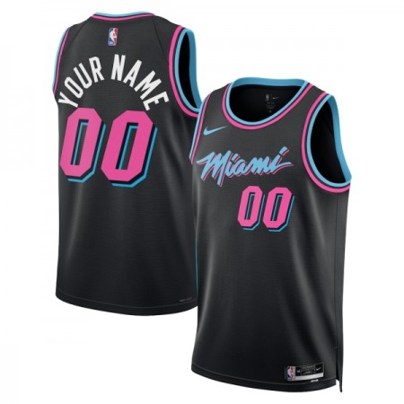 Dres Miami Heat Prilagođeni Nike 2025-26 City Edition Crno Swingman